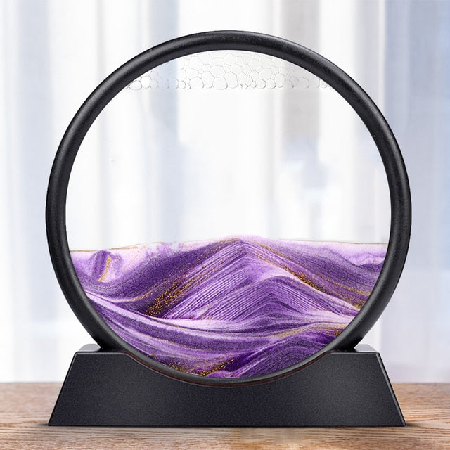 3D Hourglass Deep Sea Sandscape In Motion